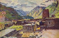 Georgia. View of the Darial Gorge