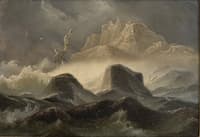 Storm on the Norwegian coast
