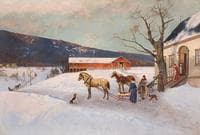Sledge Ride from Farm Yard