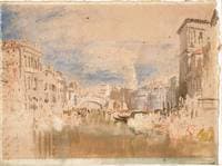 Venice, Looking towards the Rialto Bridge from near the Palazzo Grimani