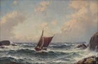 Boat between the Rocks