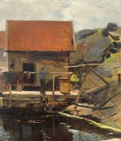 Man on the pier, Svinør