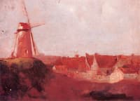Windmill and Village
