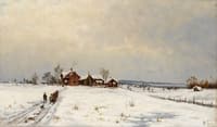 Winter Landscape with Farm