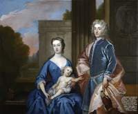 Thomas Hesketh, His Wife Martha St Amand, and a Son