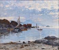 Fishing village in northern Norway