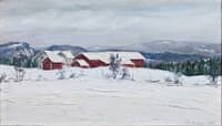 Farm in Asker, winter