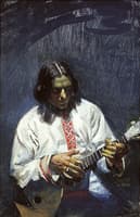 Ivan Wolkof with balalaika