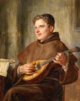 Monk Playing Music