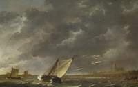 The Maas in Dordrecht in a Storm