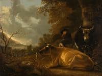 Landscape with Cows and Young Herdsman