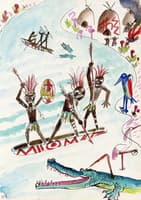 Picture Book for 'Muggeli' 08 (African Crocodile Hunt)