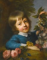 Boy With Flowers