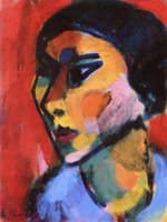 Woman's Head in Three Quarter Profile