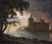 Caernarvon Castle by Moonlight