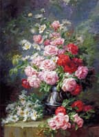 Bouquet of Roses and Daisies