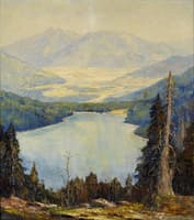 View of Eibsee and Garmisch