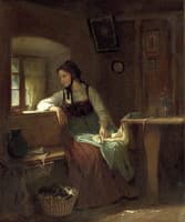 Young Peasant Girl at the Window