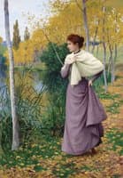 Autumn on the Shore of the Lake