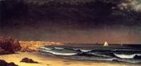 Approaching Storm: Beach near Newport
