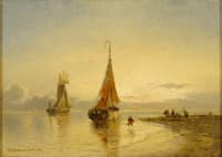 Fisherfolk unloading the catch