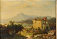 Landscape with an Alpine Lake
