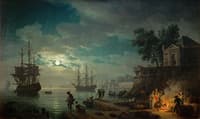 Night, a Port in Moonlight