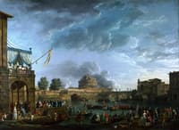 A Sporting Contest on the Tiber at Rome