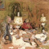 Dinner with Two Lamps, rue de Calais
