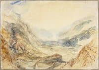 View in the St. Gotthard Pass, Switzerland