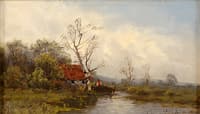 Summer Landscape with River
