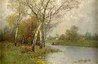 Summer Landscape with Fishermen
