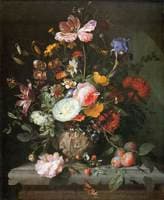 Flowers in a Stone Vase