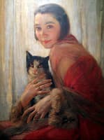 Girl with Cat