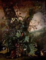 Still Life with Frog and Goldfinch