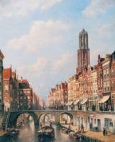 View on the Oudegracht, Utrecht
