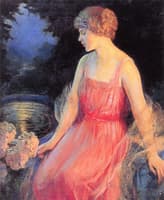 Woman with Hydrangeas