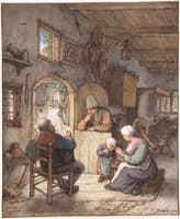 Reading the News at the Weavers' Cottage