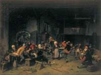 Peasants Dancing in a Tavern