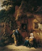 Traveller at a Cottage Door