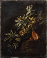 Still Life with Passion Flowers