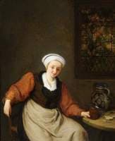 A Woman Drinking