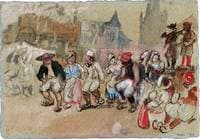 Breton Peasants Dancing