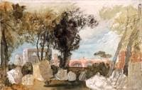 Rome, The Basilica of Constantine from the Farnese Gardens on the Palatine Hill