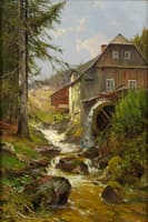 Watermill on the mountain stream