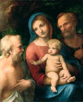 The Holy Family with Saint Jerome