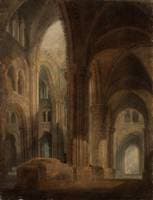 The Interior of Durham Cathedral, Looking East along the South Aisle