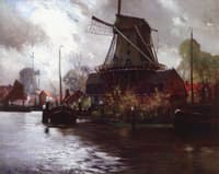 Windmill on Canal*