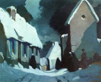 Street Scene with Five Figures