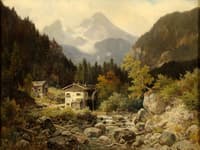 Watermill in the mountains